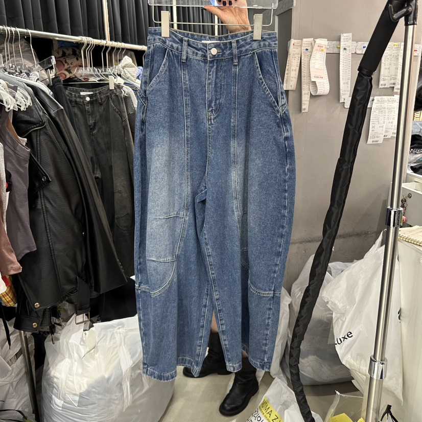 MOMAZU韓國直郵㊣女裝新款熱賣人氣25秋冬職業休閑時尚牛仔褲MOMAZU牛仔褲圖色1