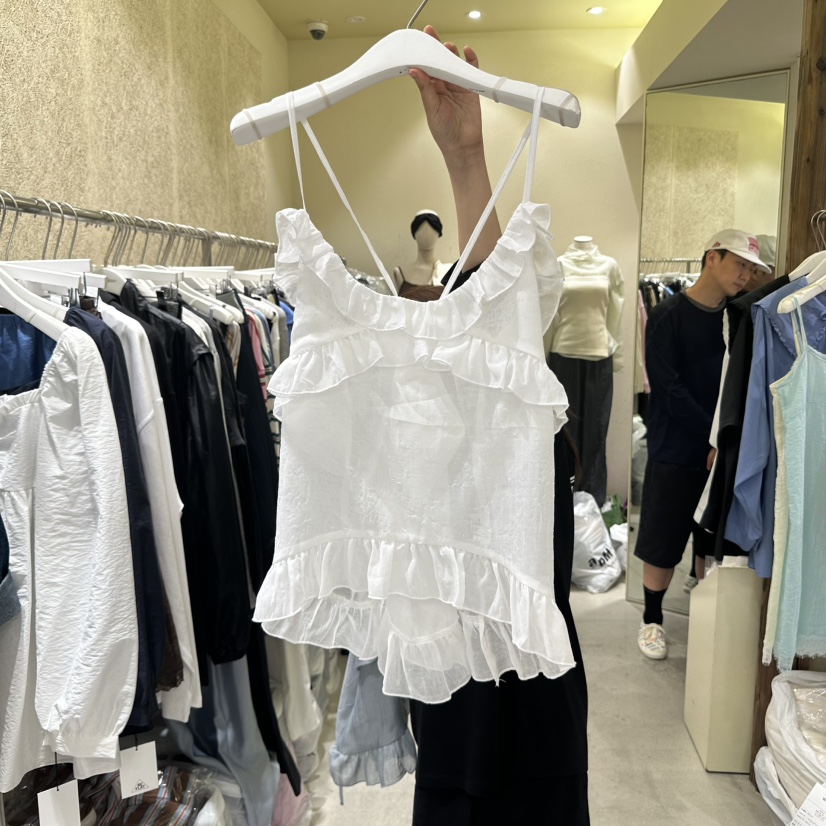 REFLAT韓國代購㊣女裝新品時尚人氣熱賣25秋冬職業吊帶背心REFLAT吊帶/背心圖色1