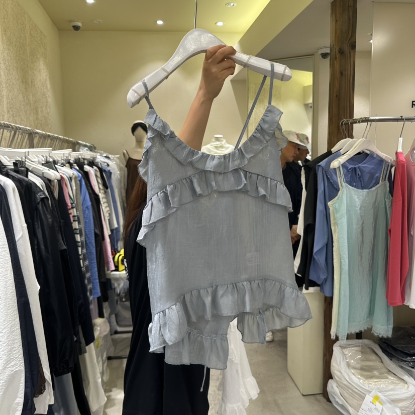 REFLAT韓國代購㊣女裝新品時尚人氣熱賣25秋冬職業吊帶背心REFLAT吊帶/背心圖色3