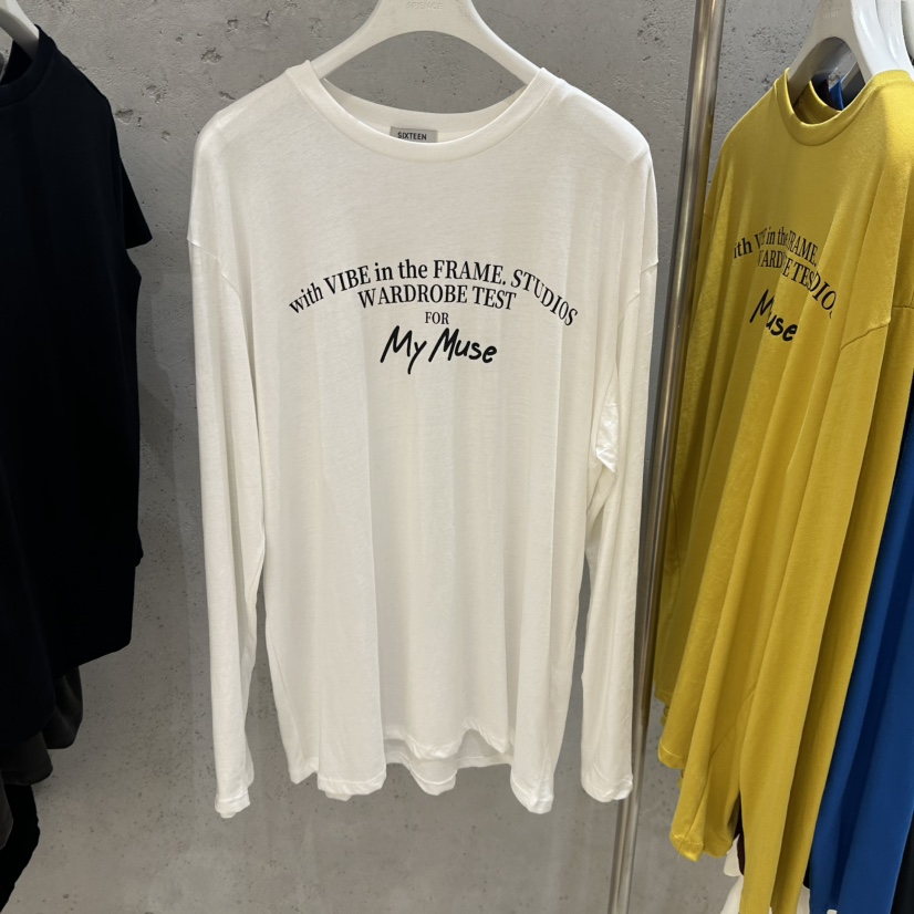 6PENCE-P東大門㊣實拍女裝新品真品推薦時尚人氣職業長袖T恤6PENCE-P長袖T恤圖色1