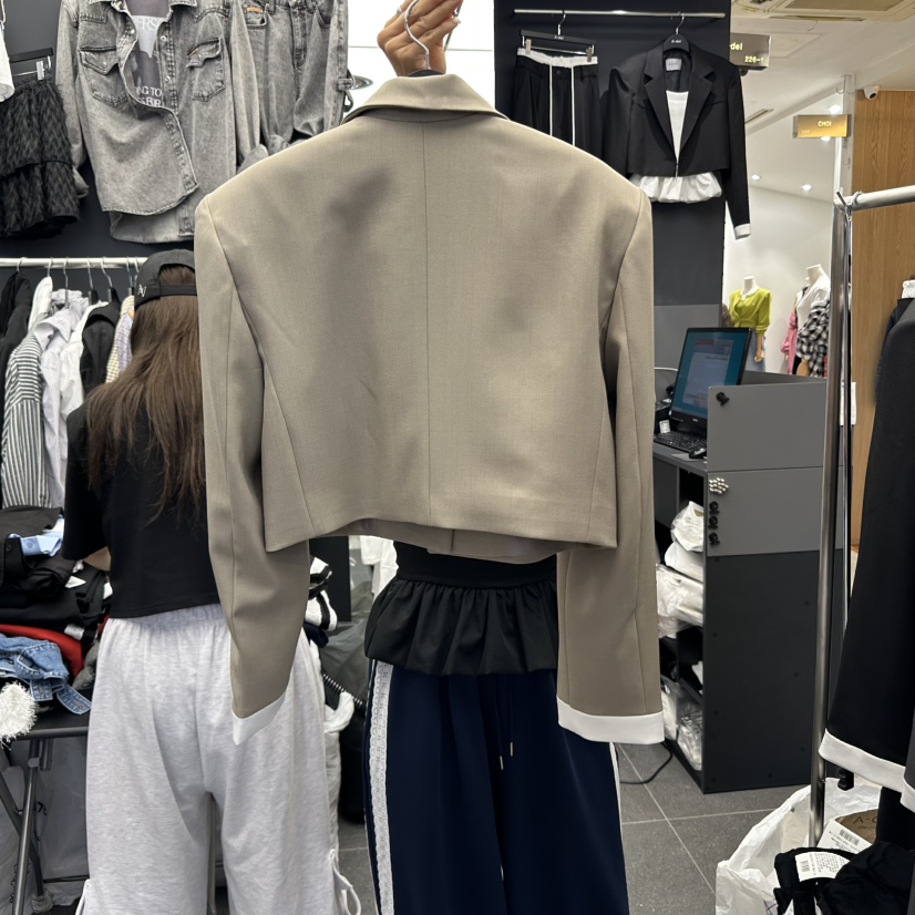 A-DEL韓國代購㊣女士新品人氣真品時尚休閑熱賣職業推薦夾克A-DEL夾克
