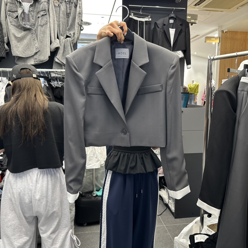 A-DEL韓國代購㊣女士新品人氣真品時尚休閑熱賣職業推薦夾克A-DEL夾克