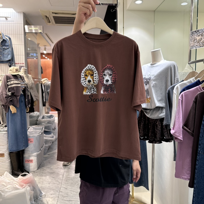 COCOMATON韓國代購㊣女士新款熱賣時尚25秋冬推薦人氣職業T恤COCOMATONT恤圖色4
