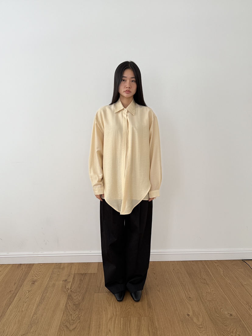 NDE韓國直郵㊣女裝新品熱賣推薦時尚職業真品25秋冬襯衫蕾絲衫NDE襯衫/蕾絲衫