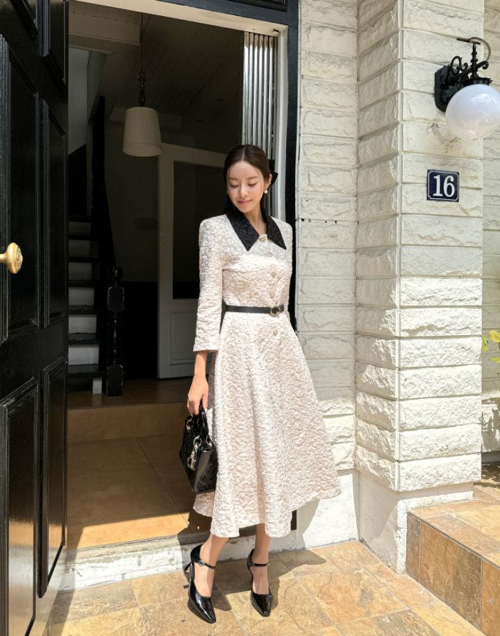 CATS東大門㊣直郵女裝新款人氣熱賣休閑時尚職業連衣裙含腰帶CAT.S連衣裙