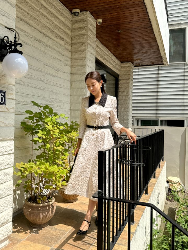 CATS東大門㊣直郵女裝新款人氣熱賣休閑時尚職業連衣裙含腰帶CAT.S連衣裙