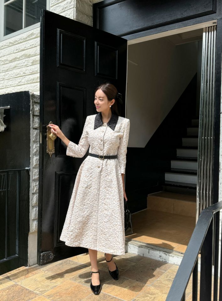 CATS東大門㊣直郵女裝新款人氣熱賣休閑時尚職業連衣裙含腰帶CAT.S連衣裙