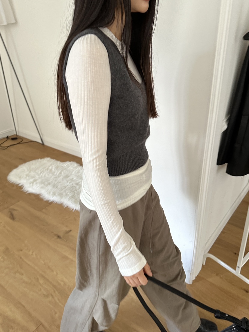 NDE東大門㊣實拍女士新款真品職業推薦熱賣人氣休閑吊帶背心NDE吊帶/背心