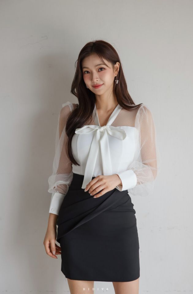 HIGH HEELS韓國直郵㊣女士新品25秋冬休閑人氣時尚襯衫蕾絲衫HIGH HEELS襯衫/蕾絲衫