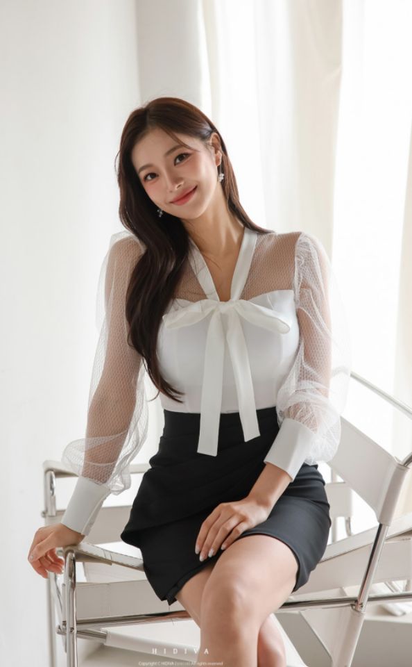 HIGH HEELS韓國直郵㊣女士新品25秋冬休閑人氣時尚襯衫蕾絲衫HIGH HEELS襯衫/蕾絲衫