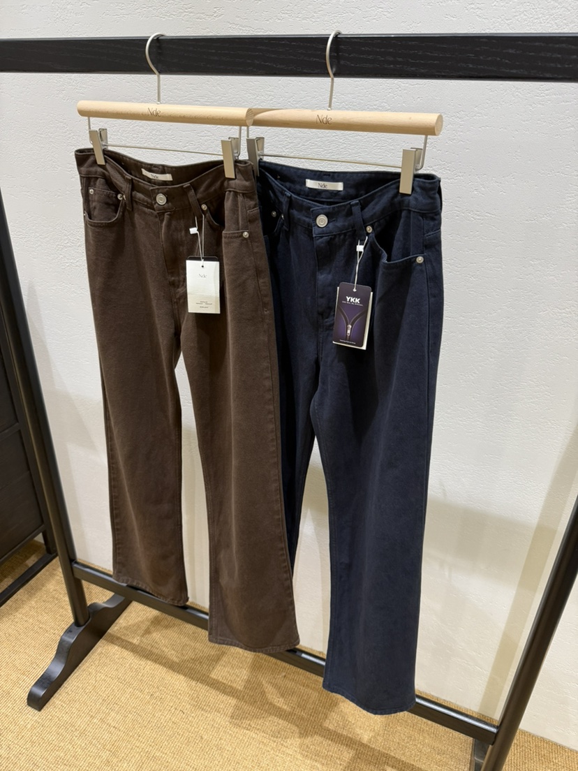 NDE韓國直郵㊣女裝新品人氣推薦時尚25秋冬熱賣休閑真品牛仔褲NDE牛仔褲