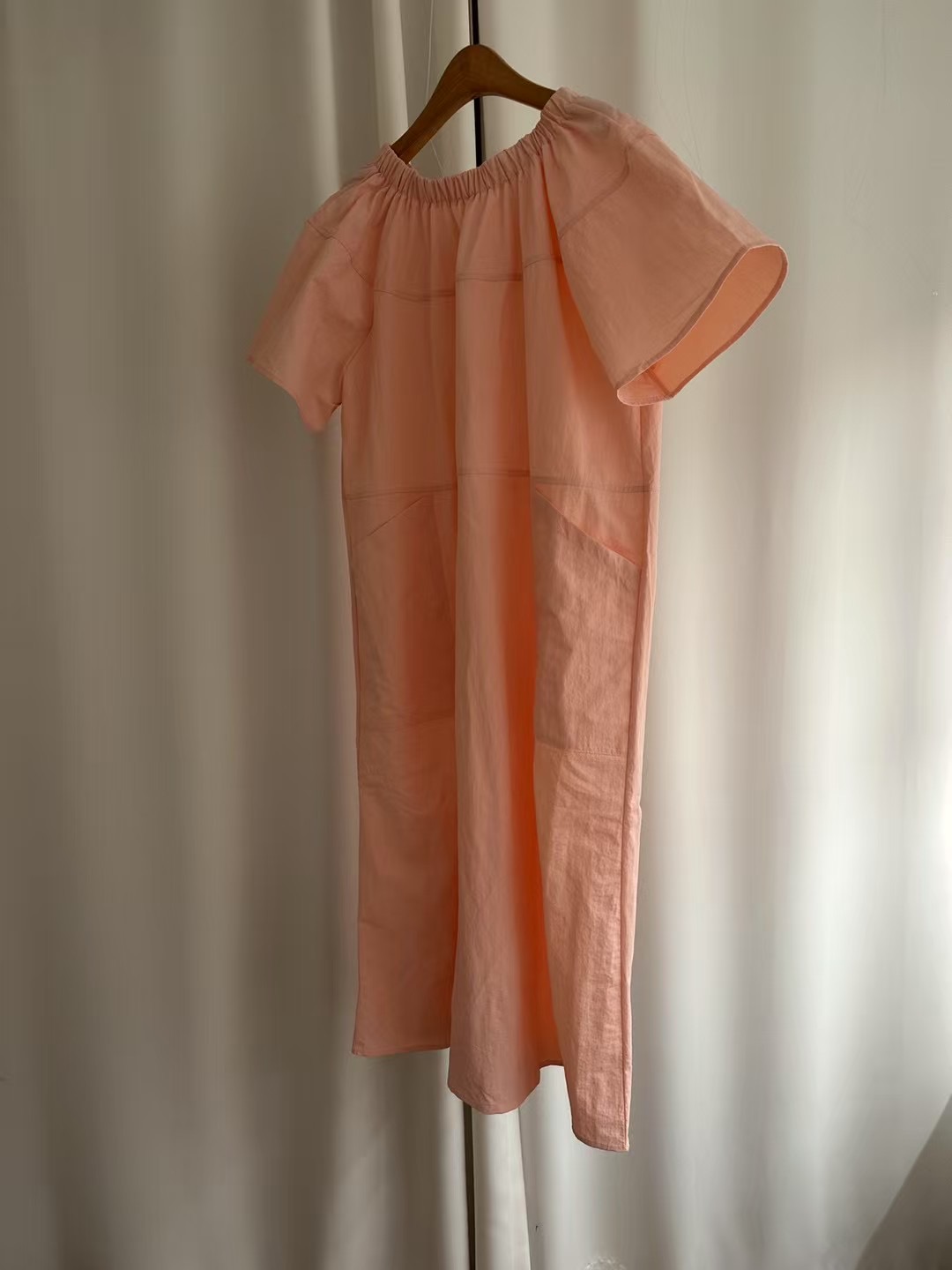 KIMFASHION東大門㊣直郵女裝新款真品時尚25秋冬連衣裙綁帶長款KIMFASHION連衣裙圖色2