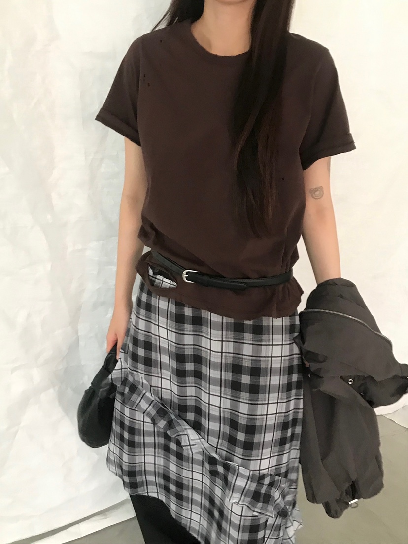 ESCHER韓國直郵㊣女裝新款熱賣推薦職業人氣時尚真品25秋冬T恤ESCHERT恤