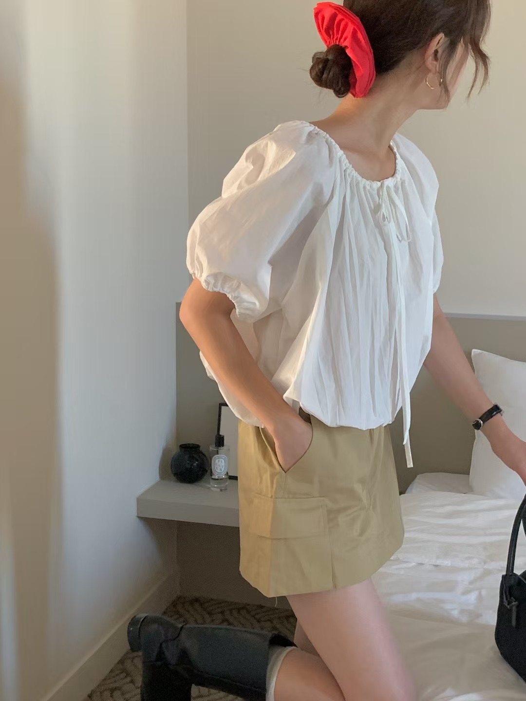 KIMFASHION韓國代購㊣女士新品休閑25秋冬熱賣時尚襯衫蕾絲衫KIMFASHION襯衫/蕾絲衫