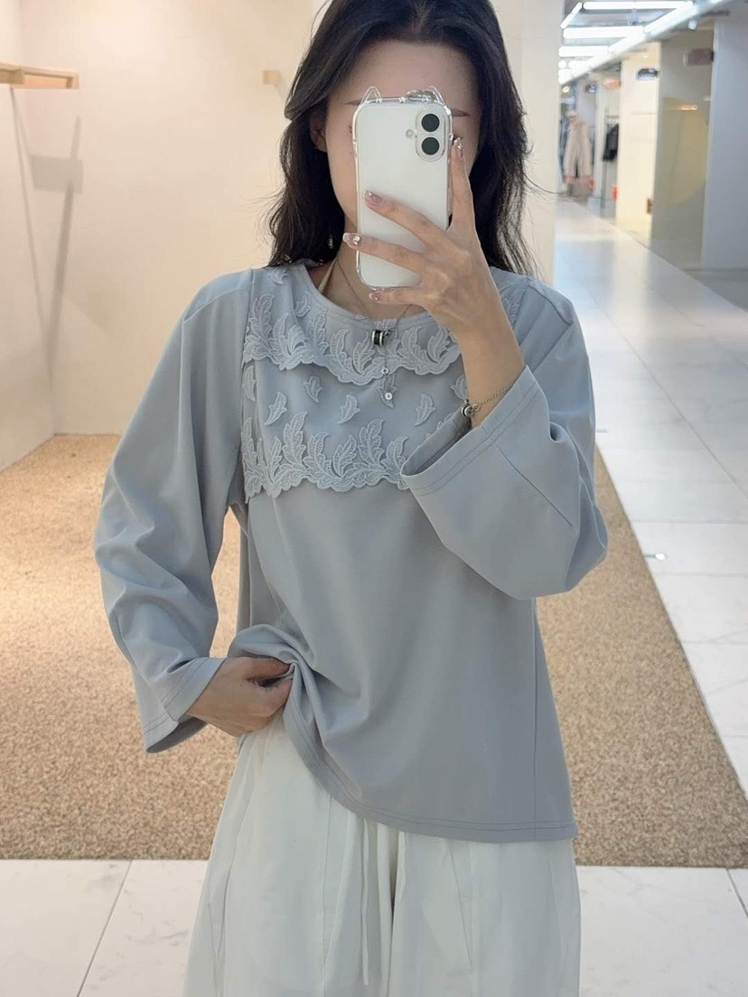 BLUE RIBBON東大門㊣實拍女士新品熱賣休閑時尚襯衫蕾絲衫BLUE RIBBON襯衫/蕾絲衫