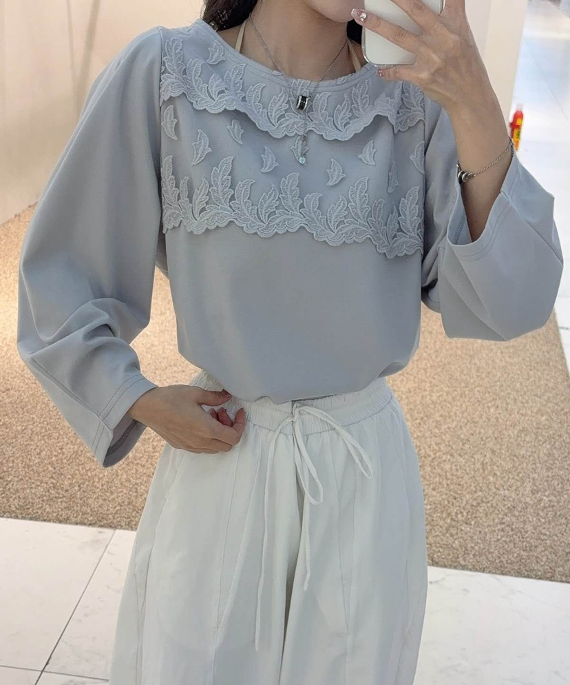 BLUE RIBBON東大門㊣實拍女士新品熱賣休閑時尚襯衫蕾絲衫BLUE RIBBON襯衫/蕾絲衫