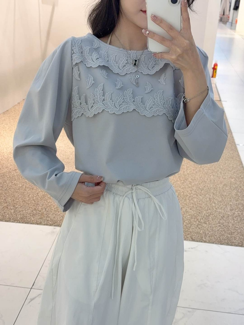 BLUE RIBBON東大門㊣實拍女士新品熱賣休閑時尚襯衫蕾絲衫BLUE RIBBON襯衫/蕾絲衫