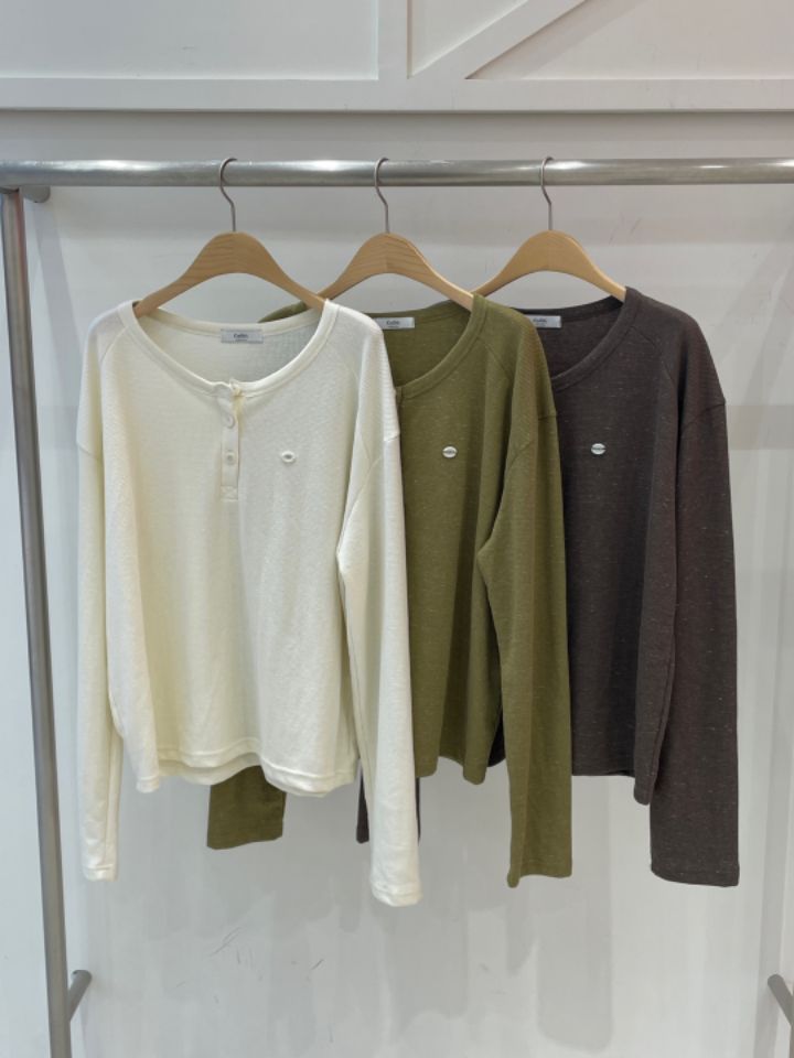 CALLIT韓國代購㊣女裝新品25秋冬時尚人氣休閑熱賣真品長袖T恤CALLIT長袖T恤