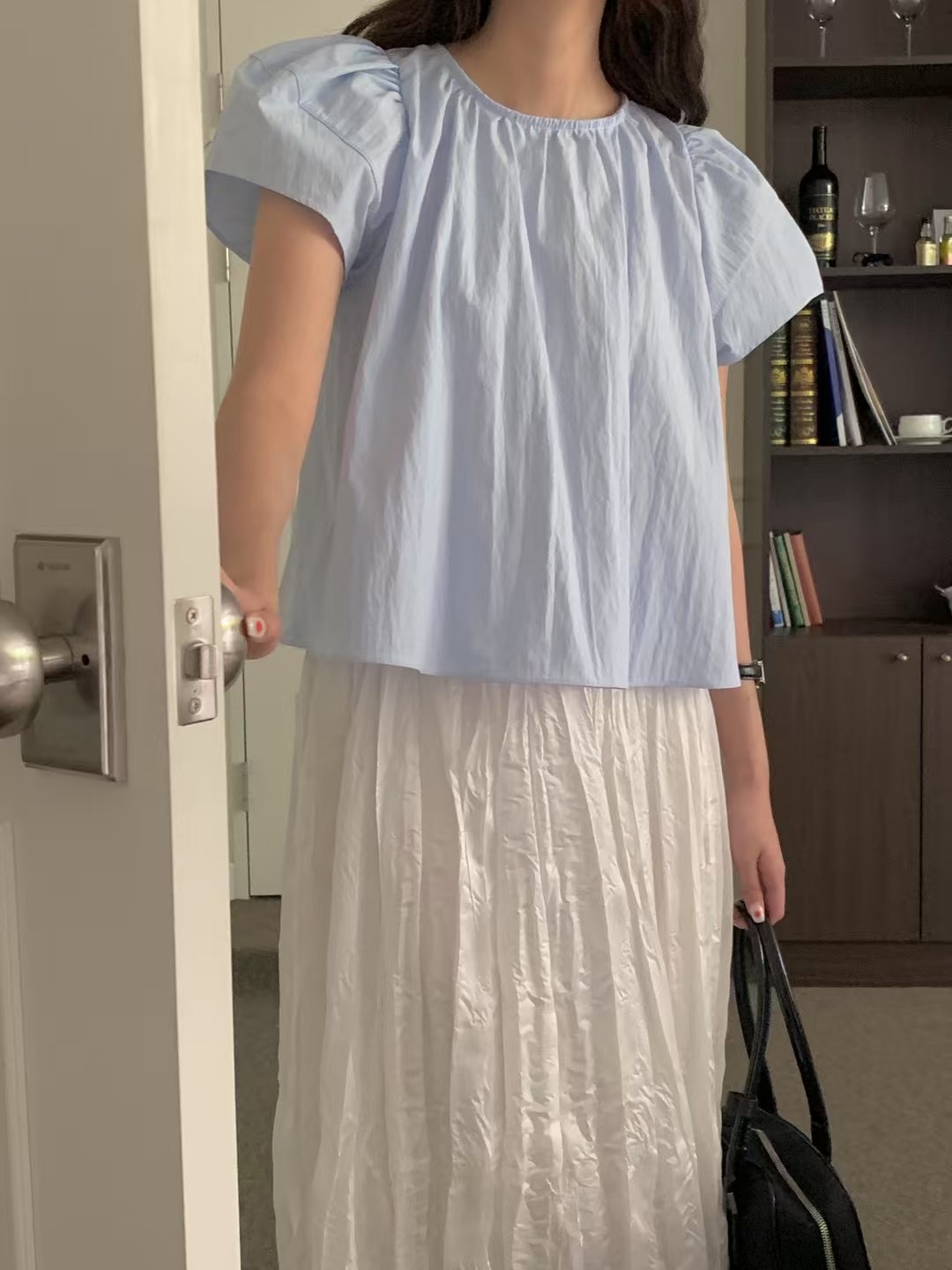 KIMFASHION韓國代購㊣女士新品推薦25秋冬職業熱賣襯衫蕾絲衫KIMFASHION襯衫/蕾絲衫圖色2