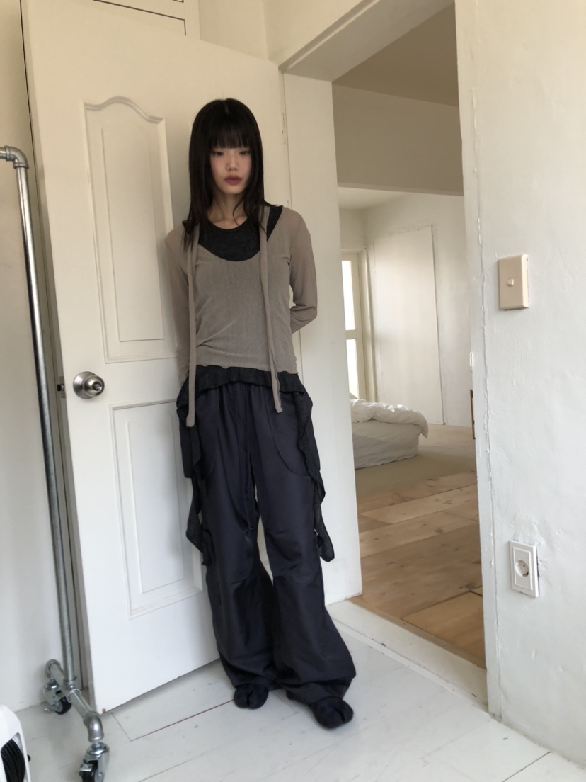 UN.TOY-언토이-T韓國直郵㊣女裝新款職業真品長袖T恤含脖帶UN.TOY長袖T恤