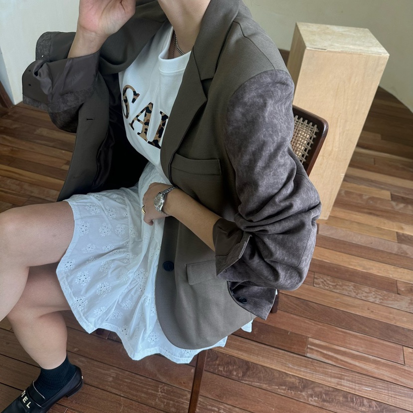 空韓國直郵㊣女士新款熱賣人氣真品推薦職業時尚休閑25秋冬夾克SOUIT by mabel-Q夾克
