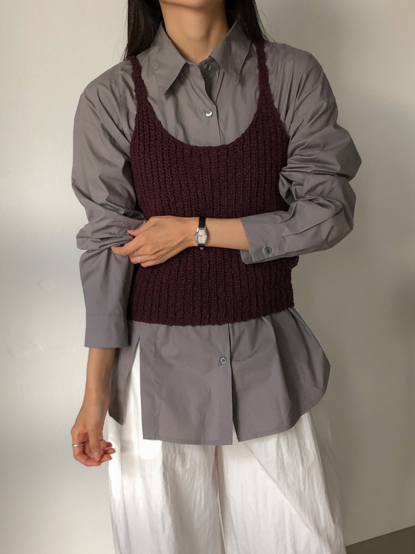 MILLIMETER韓國直郵㊣女裝新款25秋冬職業真品人氣吊帶背心MILLIMETER吊帶/背心