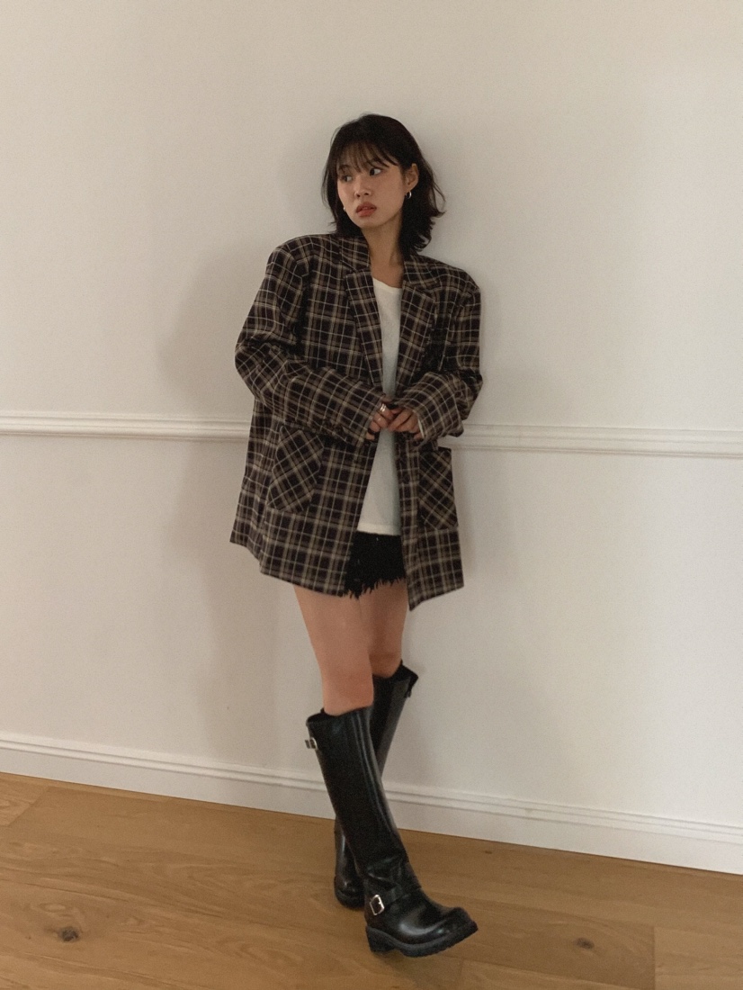 MOSMOS東大門㊣代購女裝新款25秋冬職業休閑熱賣時尚真品夾克MOSMOS夾克