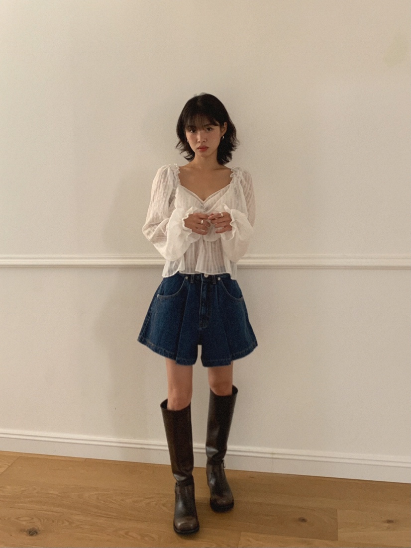 MOSMOS韓國代購㊣女裝新品25秋冬熱賣推薦時尚休閑人氣短褲MOSMOS短褲