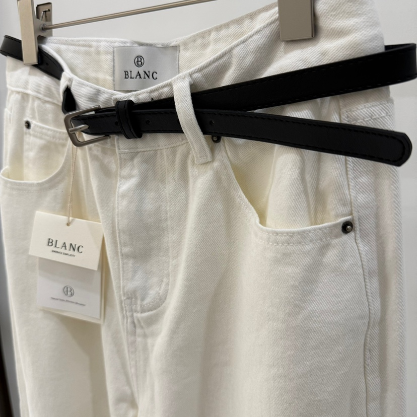 BLANC-A東大門㊣代購女士新款時尚推薦休閑休閑褲不含腰帶BLANC-A休閑褲