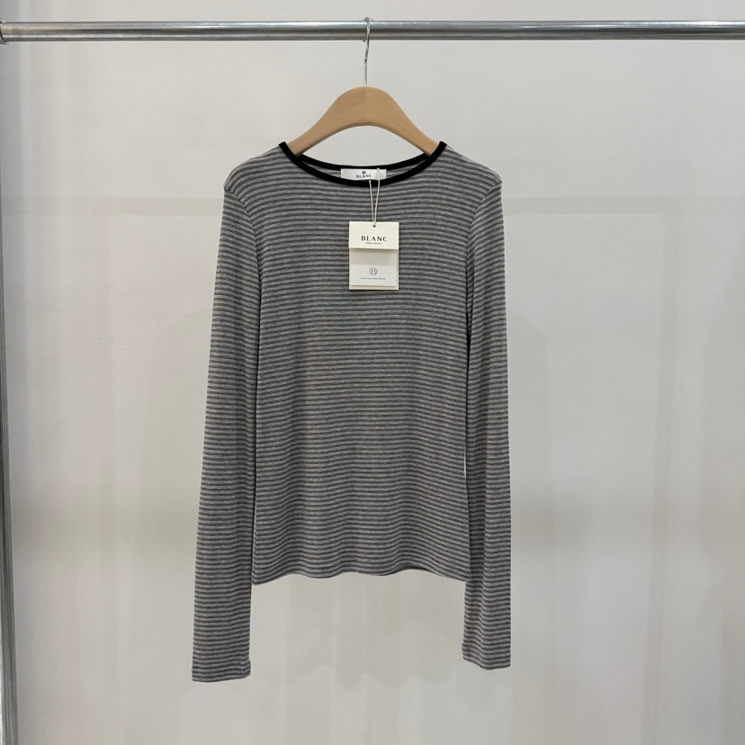 BLANC-A東大門㊣直郵女裝新品真品熱賣休閑推薦時尚長袖T恤BLANC-A長袖T恤圖色2