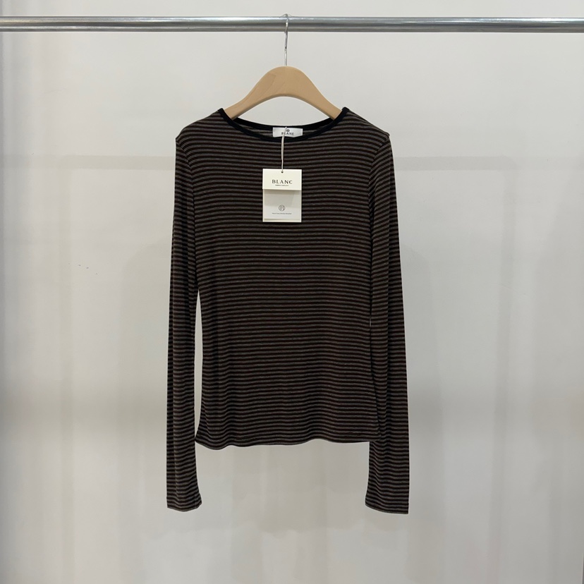 BLANC-A東大門㊣直郵女裝新品真品熱賣休閑推薦時尚長袖T恤BLANC-A長袖T恤圖色3