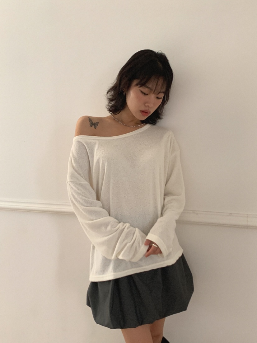 MOSMOS韓國直郵㊣女裝新款休閑25秋冬時尚熱賣職業真品長袖T恤MOSMOS長袖T恤