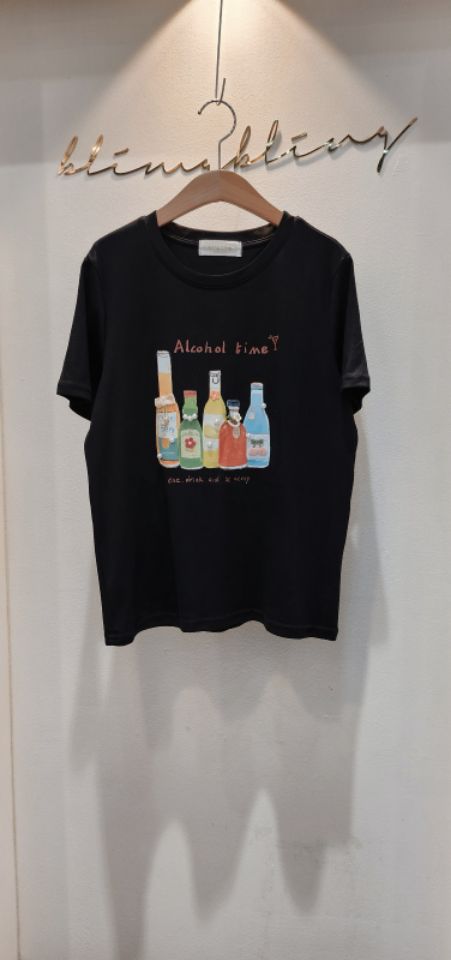 RICO韓國直郵㊣女裝新款職業休閑25秋冬時尚熱賣人氣真品T恤bling bling/RICOT恤圖色1