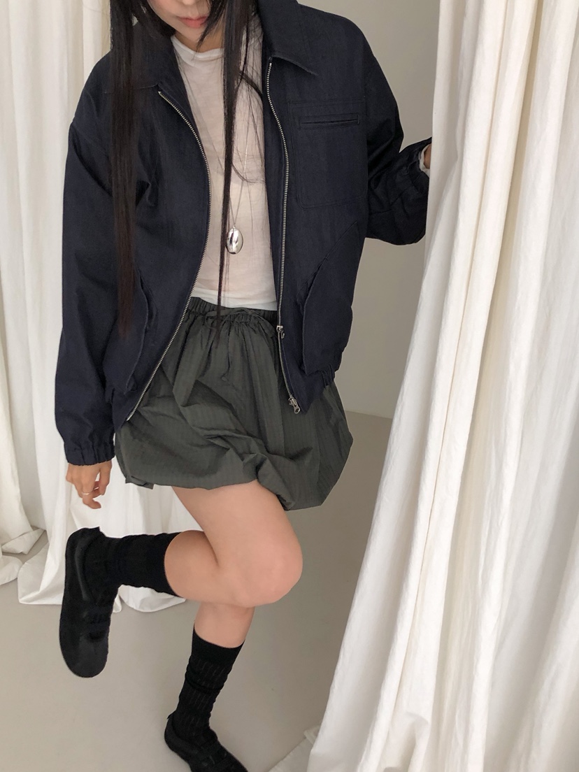 ZITTEN韓國直郵㊣女裝新款推薦熱賣時尚休閑25秋冬夾克褶皺ZITTEN夾克