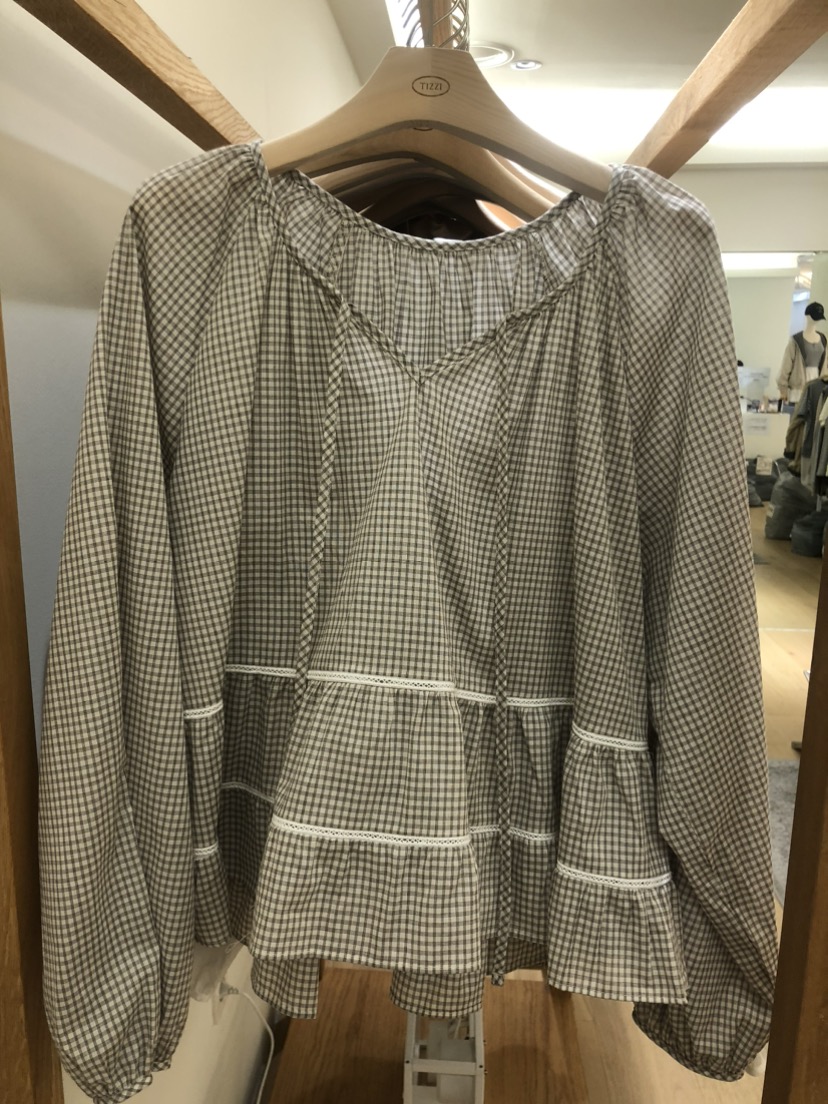 TIZZI韓國直郵㊣女士新品25秋冬真品休閑推薦熱賣襯衫蕾絲衫TIZZI襯衫/蕾絲衫圖色1