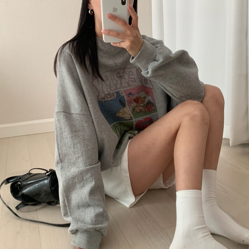FROMJINI韓國代購㊣女裝新品職業休閑熱賣真品人氣時尚衛衣FROMJINI衛衣