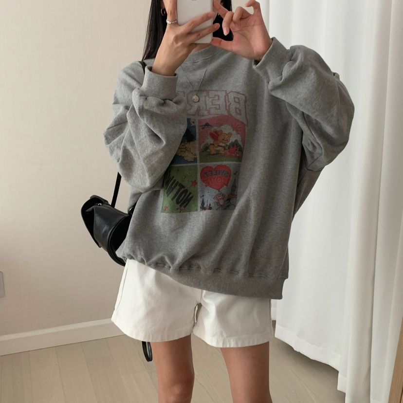 FROMJINI韓國代購㊣女裝新品職業休閑熱賣真品人氣時尚衛衣FROMJINI衛衣