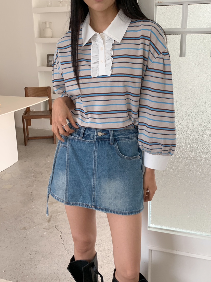 MILLIMETER韓國代購㊣女士新品人氣時尚真品職業推薦長袖T恤MILLIMETER長袖T恤
