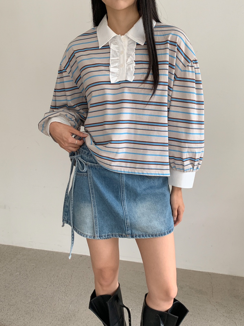 MILLIMETER韓國代購㊣女士新品人氣時尚真品職業推薦長袖T恤MILLIMETER長袖T恤