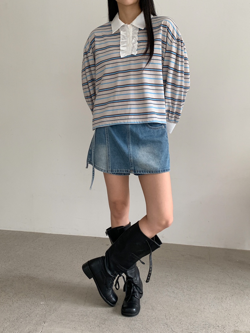 MILLIMETER韓國代購㊣女士新品人氣時尚真品職業推薦長袖T恤MILLIMETER長袖T恤