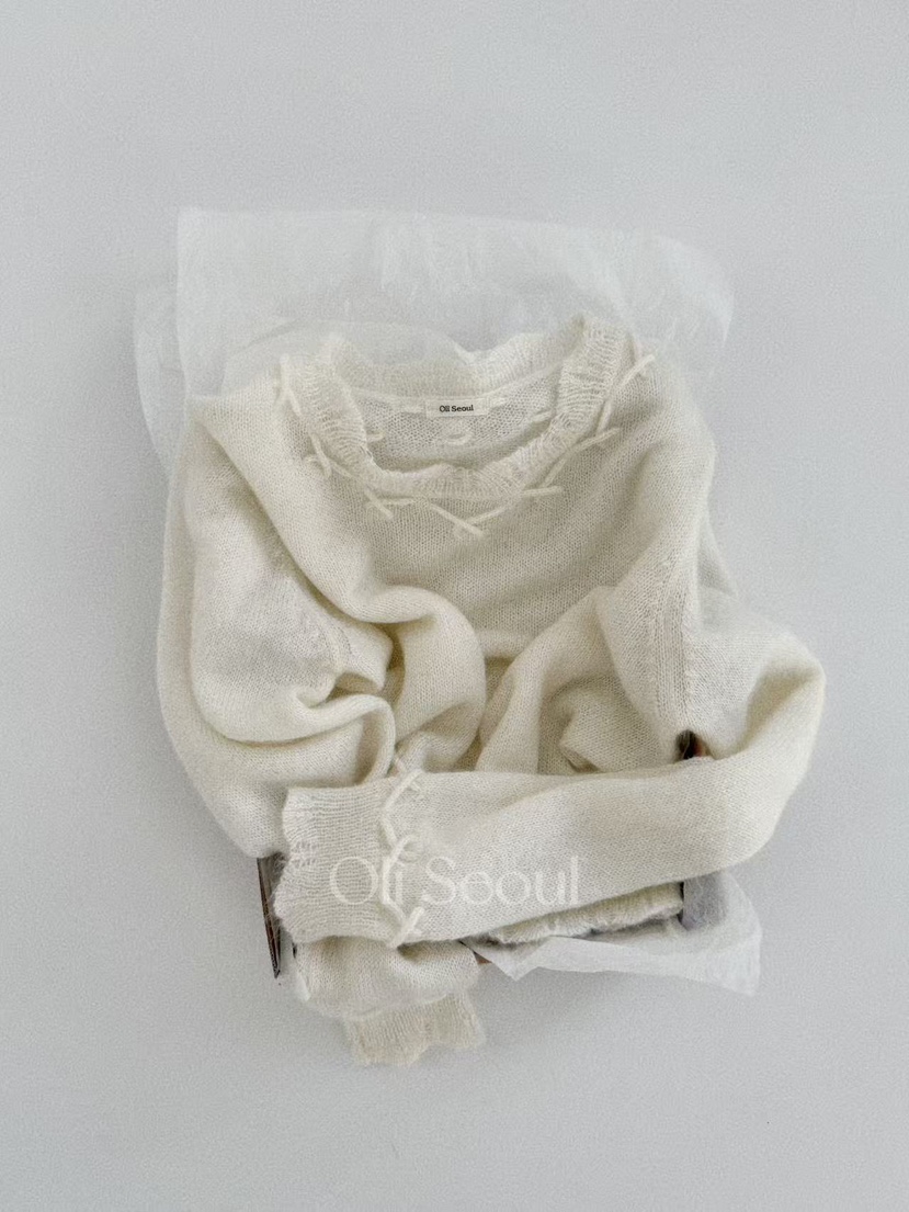 OLI SEOUL韓國代購㊣女士新品人氣推薦真品時尚熱賣針織衫OLI SEOUL針織衫