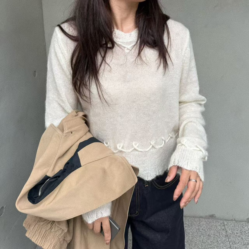 OLI SEOUL韓國代購㊣女士新品人氣推薦真品時尚熱賣針織衫OLI SEOUL針織衫