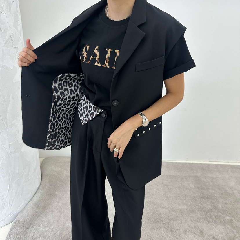 空東大門㊣代購女士新品熱賣推薦時尚人氣25秋冬休閑職業T恤SOUIT by mabel-QT恤