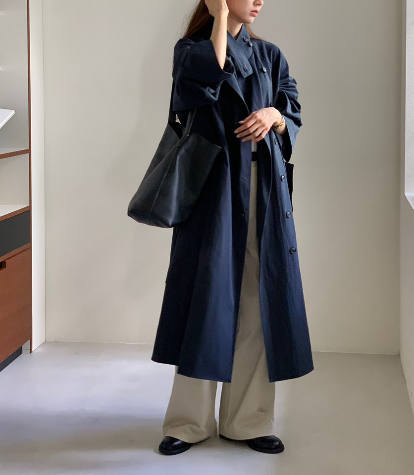 NOTICE韓國代購㊣女士新品人氣時尚真品職業長款風衣含腰帶NOTICE長款風衣