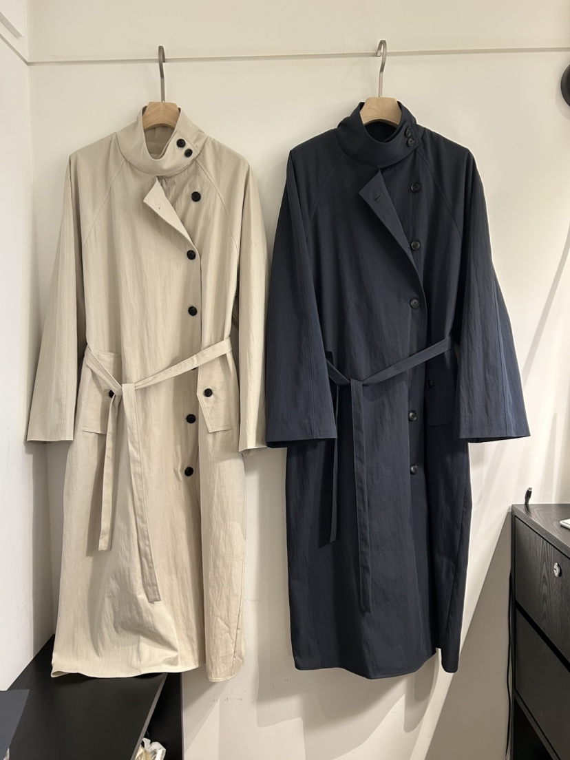 NOTICE韓國代購㊣女士新品人氣時尚真品職業長款風衣含腰帶NOTICE長款風衣