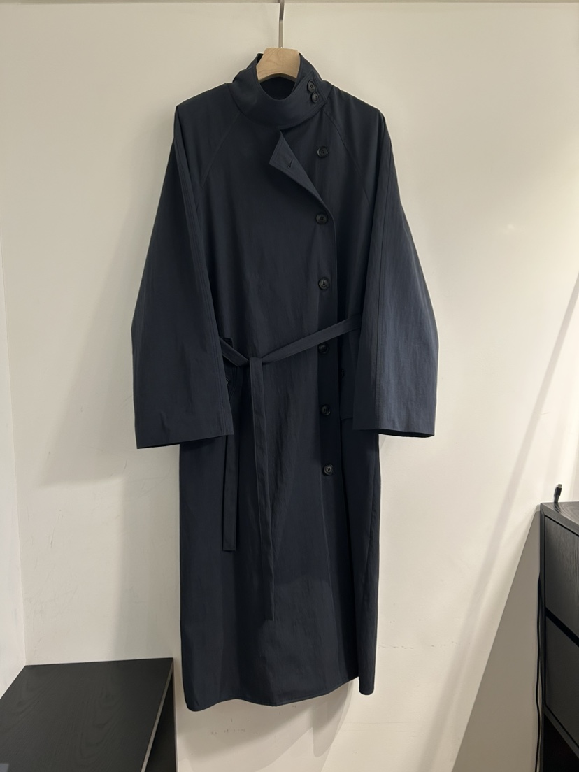 NOTICE韓國代購㊣女士新品人氣時尚真品職業長款風衣含腰帶NOTICE長款風衣圖色2