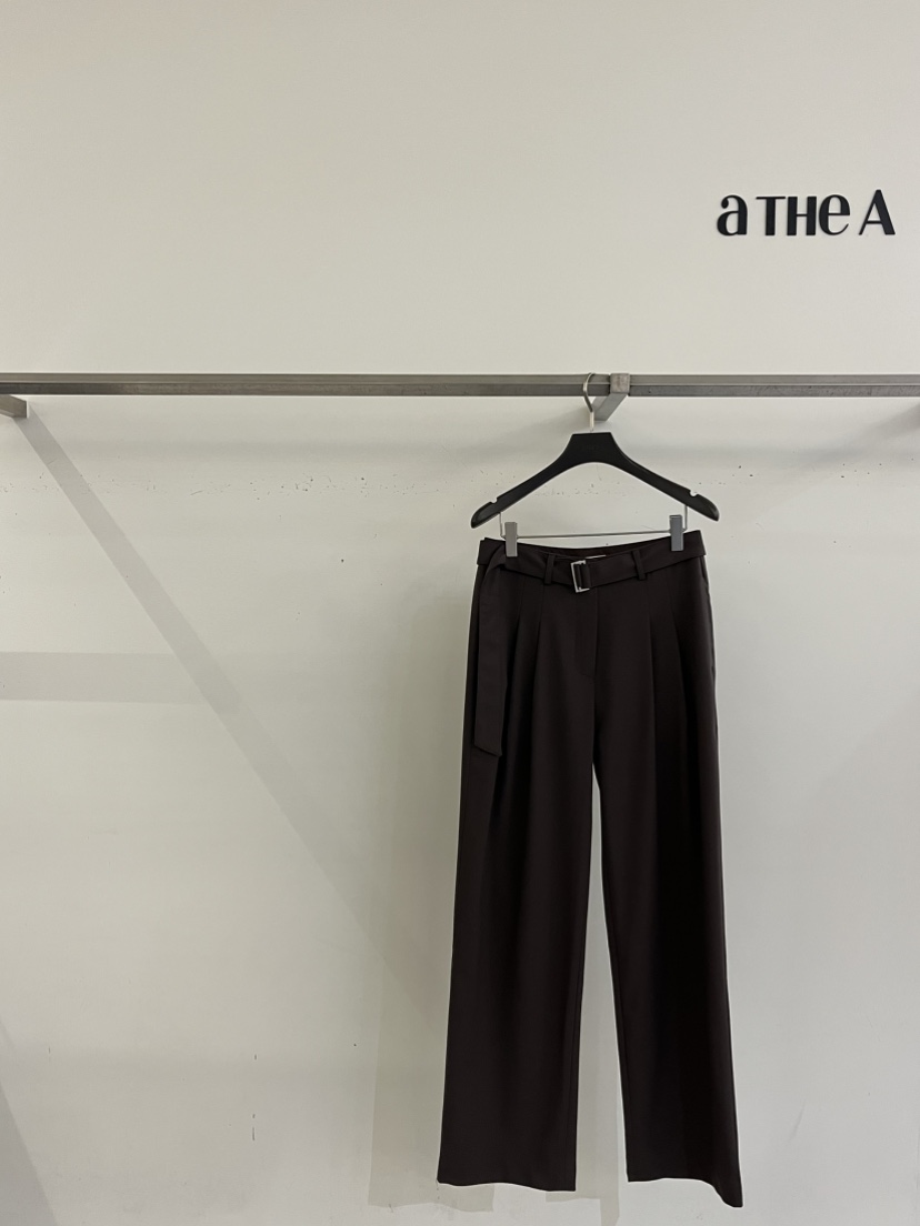 ATHEA韓國直郵㊣女裝新款推薦熱賣休閑真品職業人氣休閑褲羊毛ATHEA休閑褲圖色1