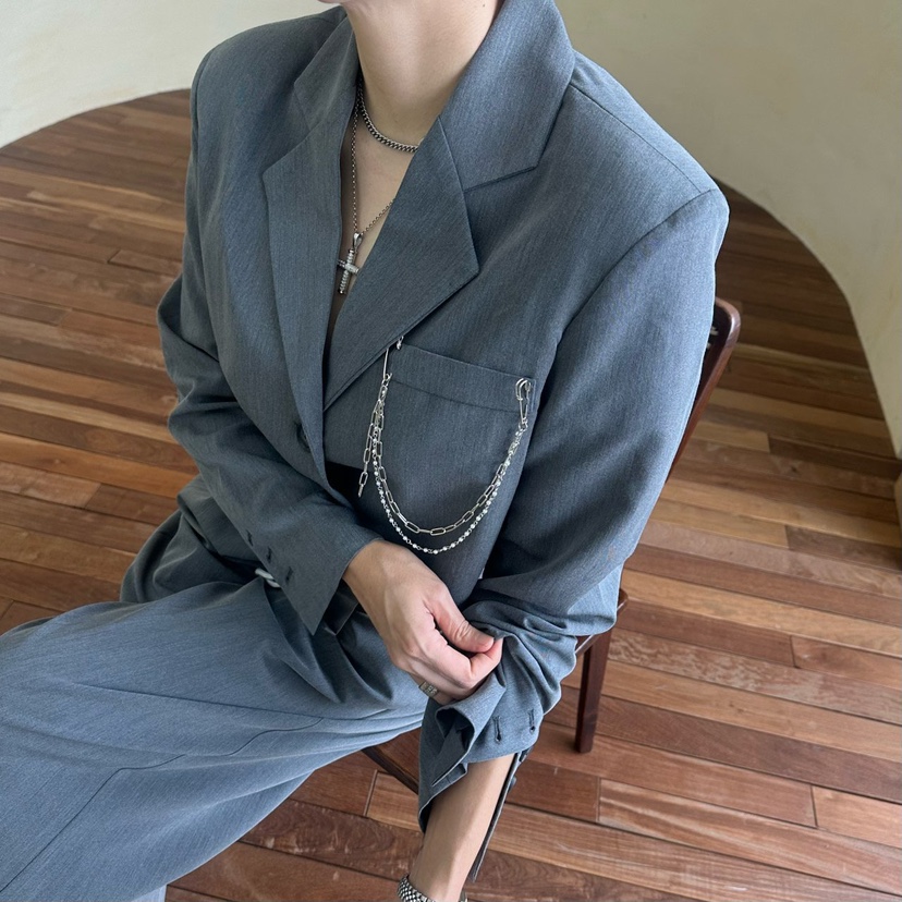 空東大門㊣實拍女裝新款職業人氣熱賣時尚推薦25秋冬真品夾克SOUIT by mabel-Q夾克