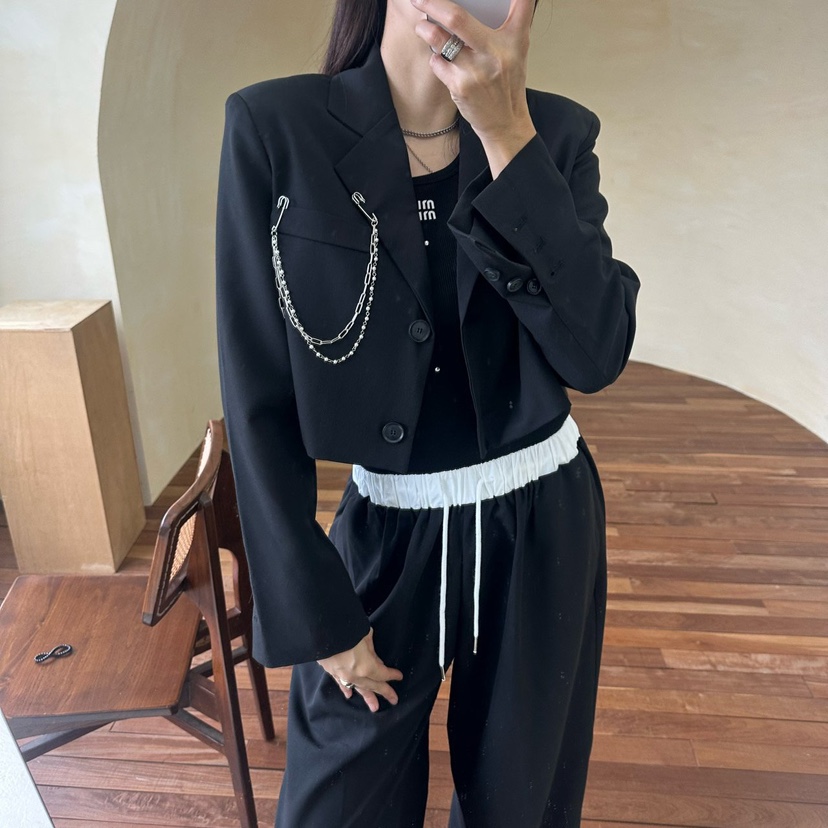 空東大門㊣實拍女裝新款職業人氣熱賣時尚推薦25秋冬真品夾克SOUIT by mabel-Q夾克