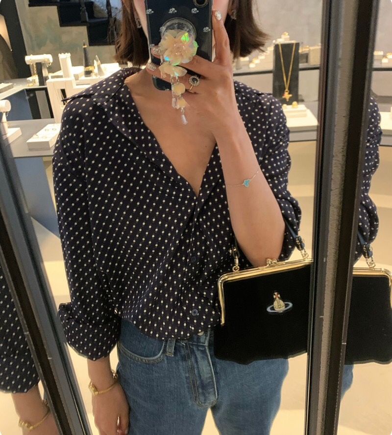 LETAILOR東大門㊣直郵女裝新品推薦熱賣25秋冬休閑襯衫蕾絲衫LETAILOR襯衫/蕾絲衫